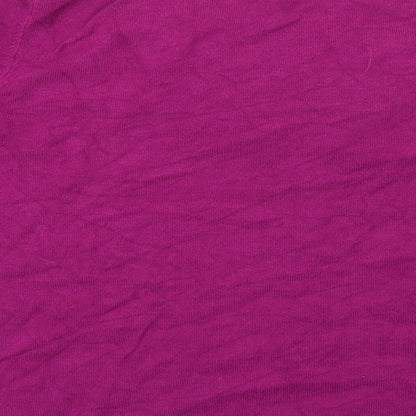 Womens UK Size L Preworn Purple Pullover Jumper