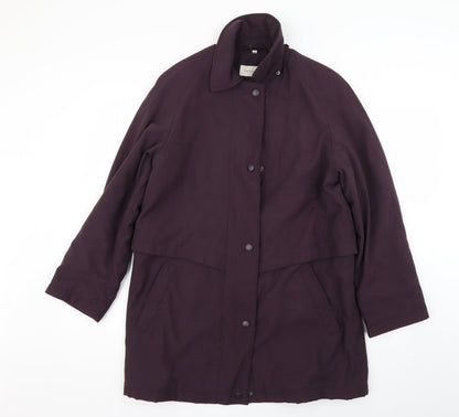 dannimac Womens Purple   Quilted Coat Size S
