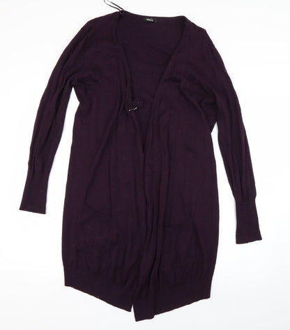 Womens UK Size S M&Co Purple Cardigan Jumper