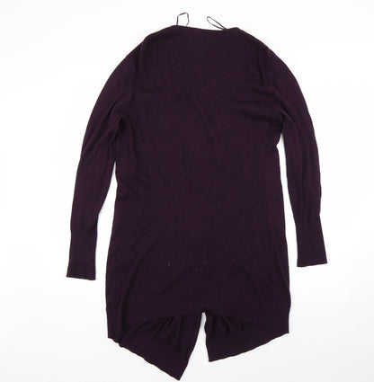 Womens UK Size S M&Co Purple Cardigan Jumper