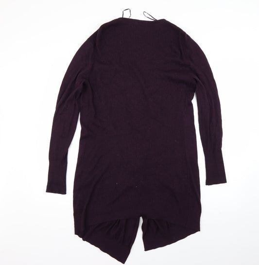 Womens UK Size S M&Co Purple Cardigan Jumper