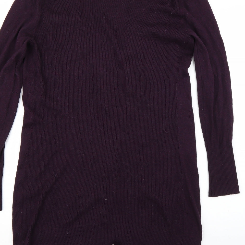 Womens UK Size S M&Co Purple Cardigan Jumper