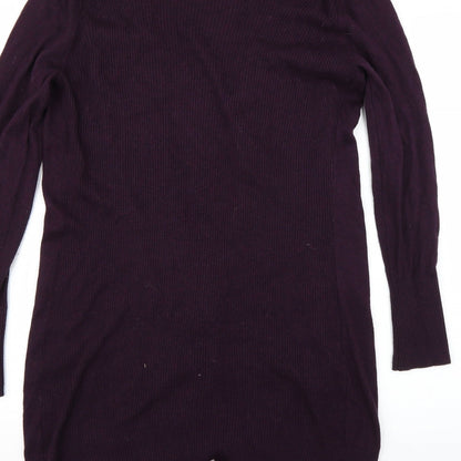 Womens UK Size S M&Co Purple Cardigan Jumper