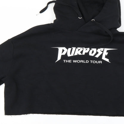 H&M Womens Black   Pullover Hoodie Size M  - Justin Bieber