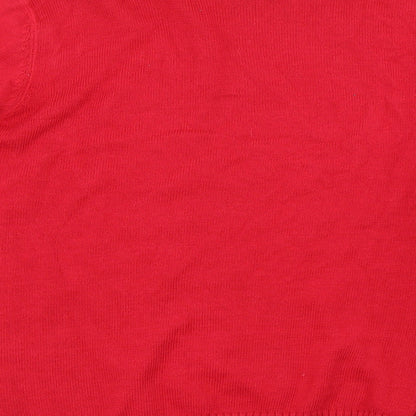 Womens UK Size M Matalan Red Pullover Jumper