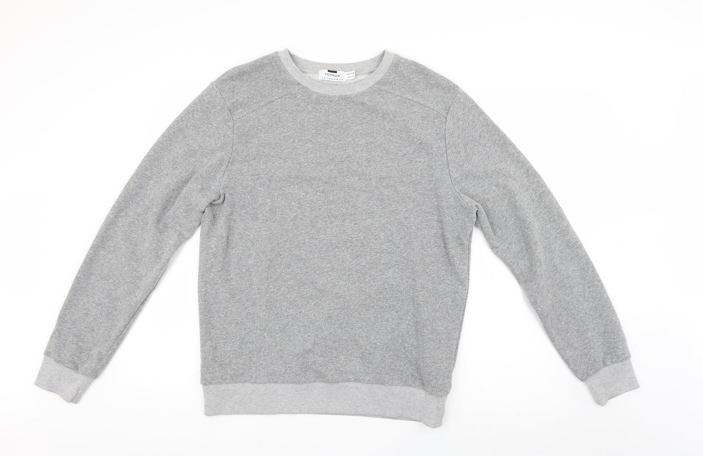 Topman Mens Grey   Pullover Jumper Size M