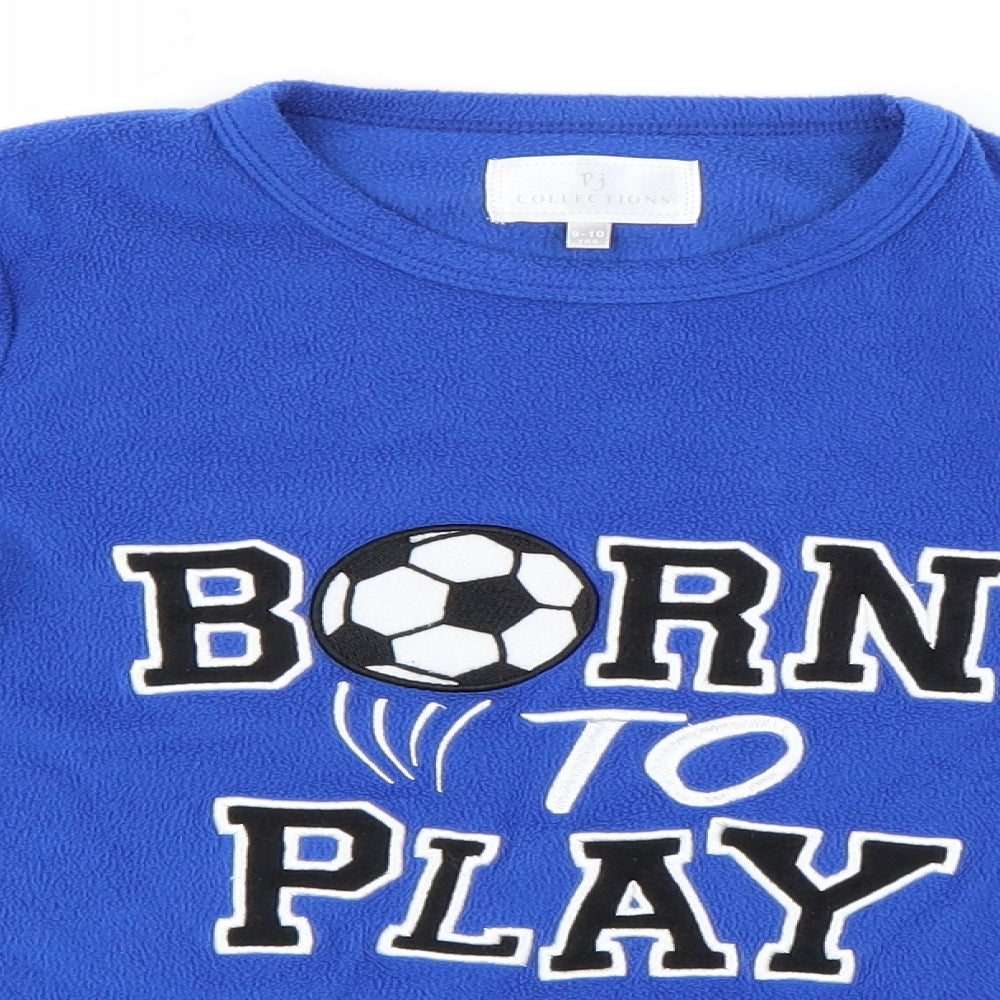 Pj collections Boys Blue Solid   Pyjama Top Size 9-10 Years