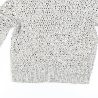 Womens UK Size S Brave Soul Grey Pullover Jumper