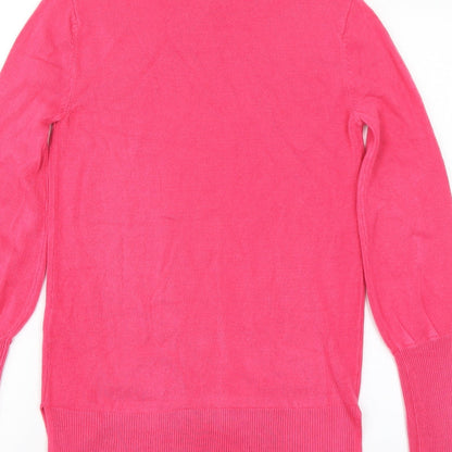 Womens UK Size XS Marks and Spencer Pink Pullover Jumper
