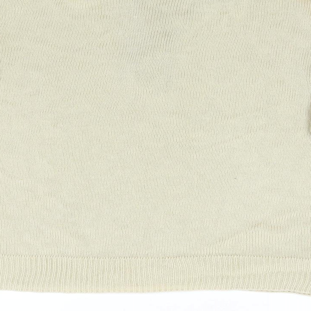 Womens UK Size M Damart Beige Henley Jumper