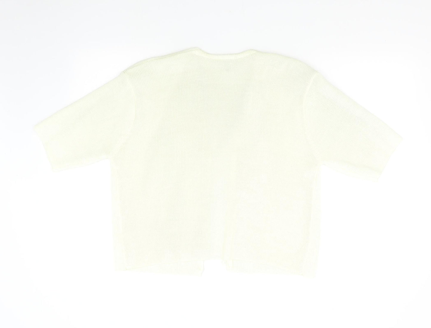 Womens UK Size M Canda Beige Cardigan Jumper