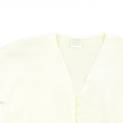 Womens UK Size M Canda Beige Cardigan Jumper