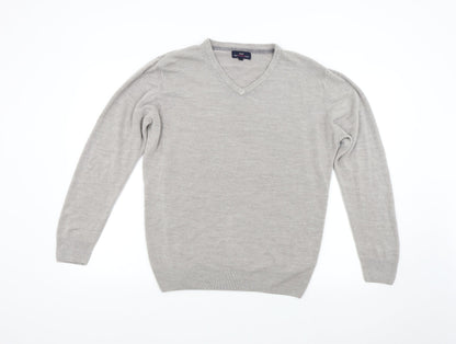 Matalan Mens Grey  Knit Pullover Jumper Size L
