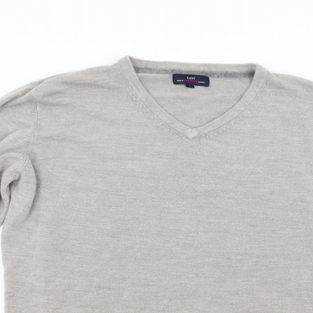 Matalan Mens Grey  Knit Pullover Jumper Size L