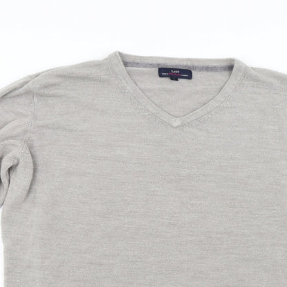 Matalan Mens Grey  Knit Pullover Jumper Size L