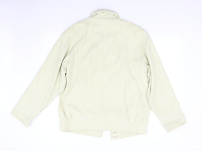 Mens UK Size L Telemac Beige Bomber Jacket
