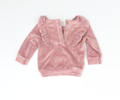 TU Girls Pink   Pullover Jumper Size 3-6 Months