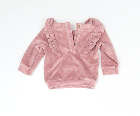 TU Girls Pink   Pullover Jumper Size 3-6 Months