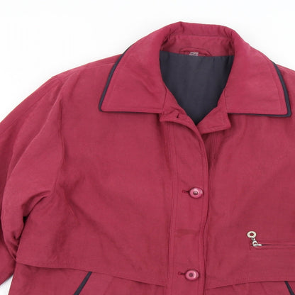 Preworn Womens Pink   Overcoat Coat Size 14