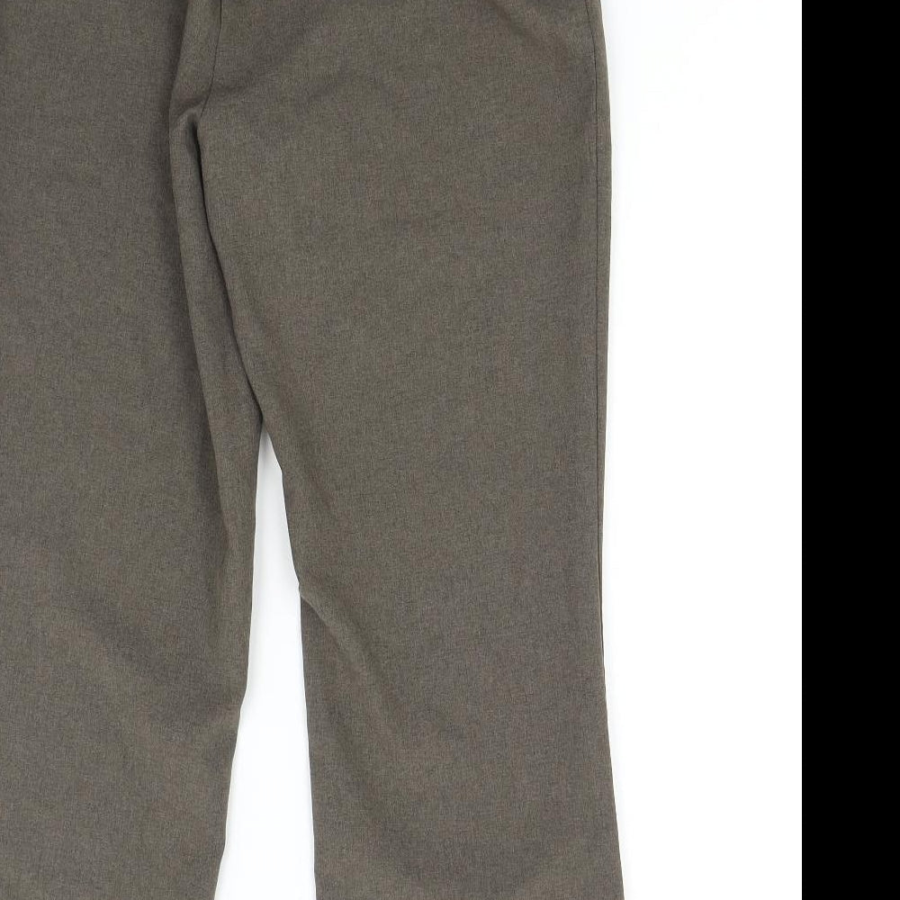 Bonmarché Womens Brown   Trousers  Size 12 L26 in