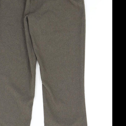 Bonmarché Womens Brown   Trousers  Size 12 L26 in