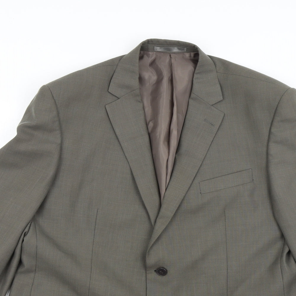 F&F Mens Green   Jacket Suit Jacket Size 44