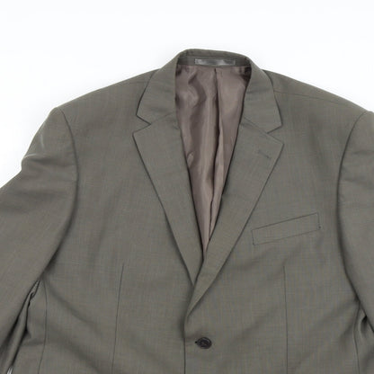 F&F Mens Green   Jacket Suit Jacket Size 44