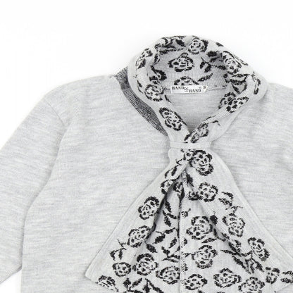 Hand to Hand Womens Grey  Knit Pullover Jumper Size S