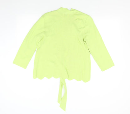 Ellie Womens Green  Knit Cardigan Jumper Size L