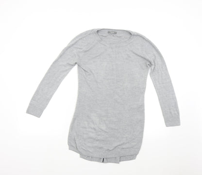 Womens UK Size 8 South Grey Pullover Jumper