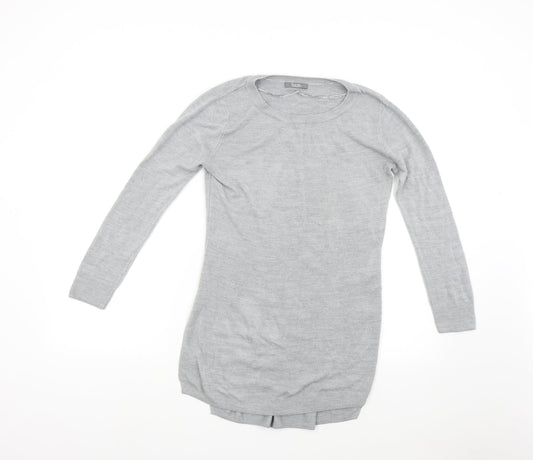 Womens UK Size 8 South Grey Pullover Jumper