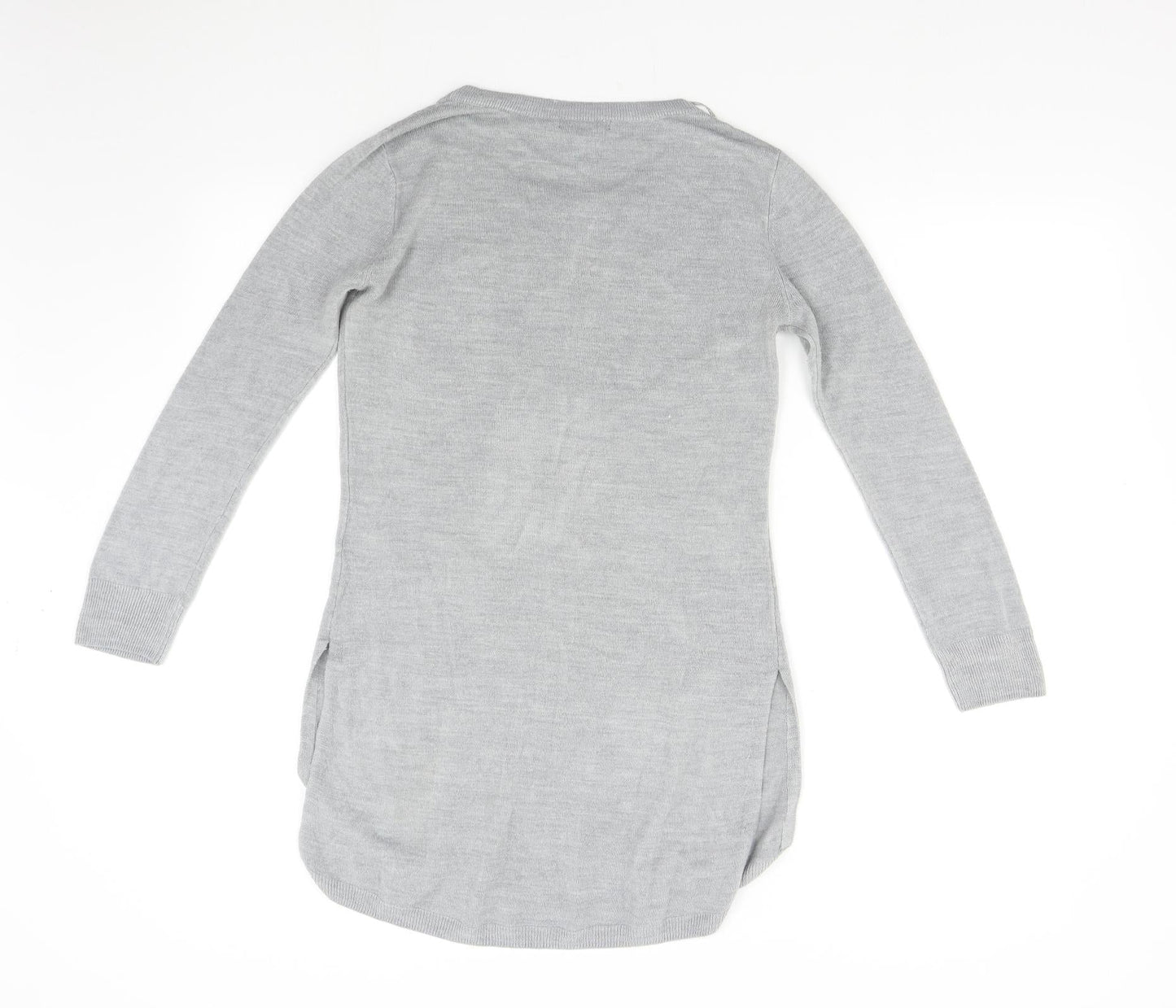 Womens UK Size 8 South Grey Pullover Jumper