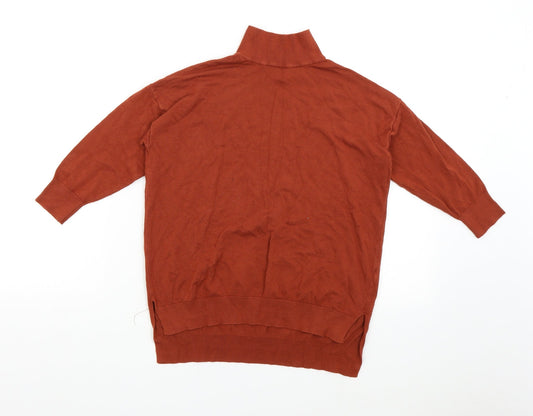 F&F Womens Orange  Knit Pullover Jumper Size 6