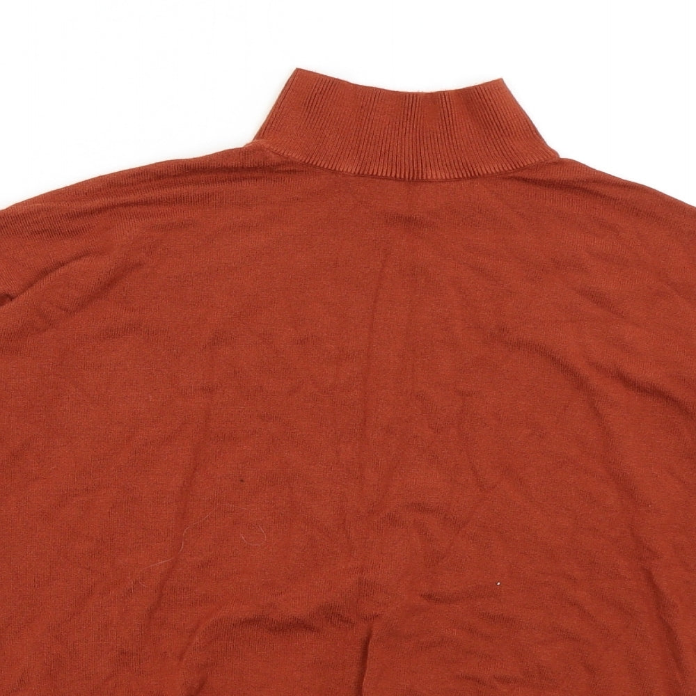 F&F Womens Orange  Knit Pullover Jumper Size 6