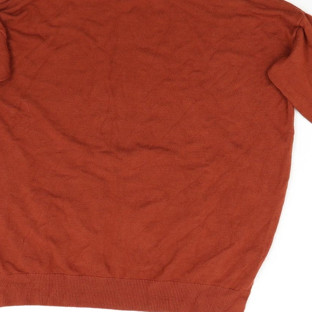 F&F Womens Orange  Knit Pullover Jumper Size 6