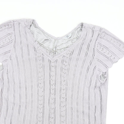 Joanna Hope Womens Grey  Knit Pullover Jumper Size 30