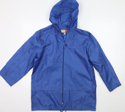Tannucci Womens Blue   Rain Coat Coat Size XS