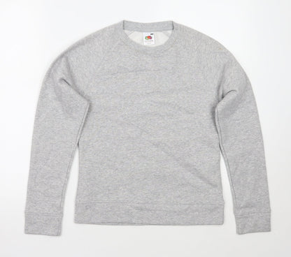 Fruit of the Loom Womens Grey   Pullover Jumper Size XS