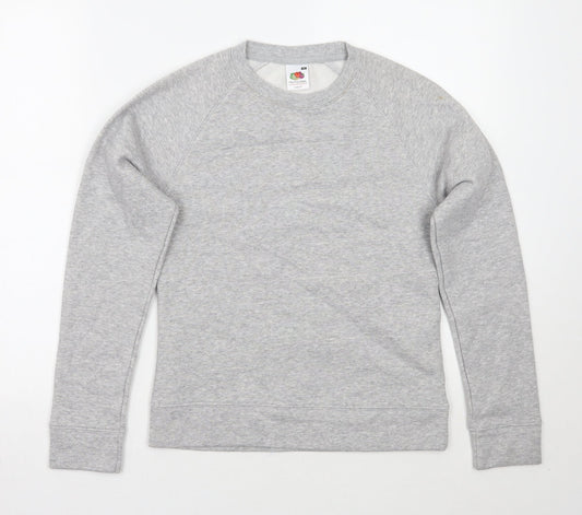 Fruit of the Loom Womens Grey   Pullover Jumper Size XS