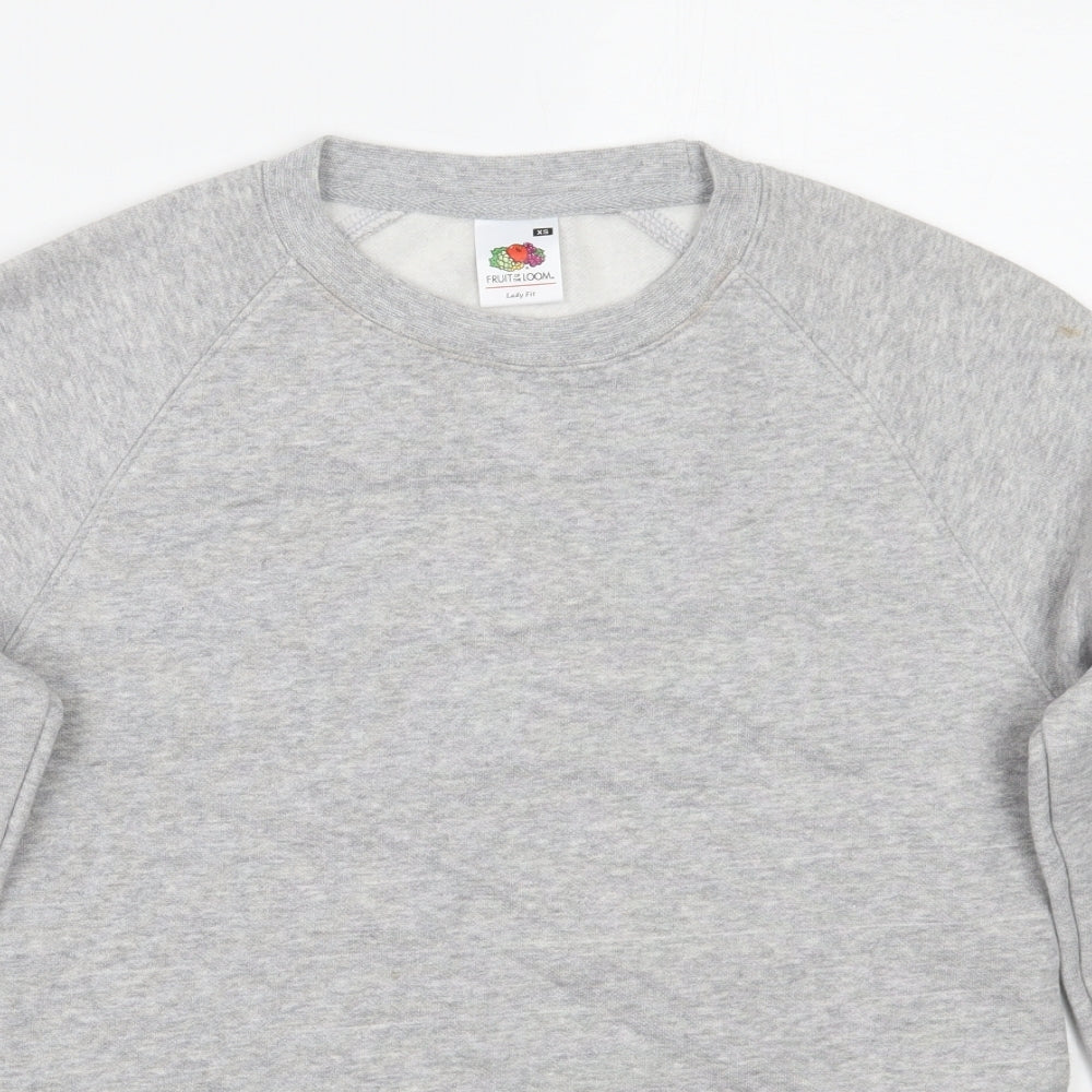 Fruit of the Loom Womens Grey   Pullover Jumper Size XS