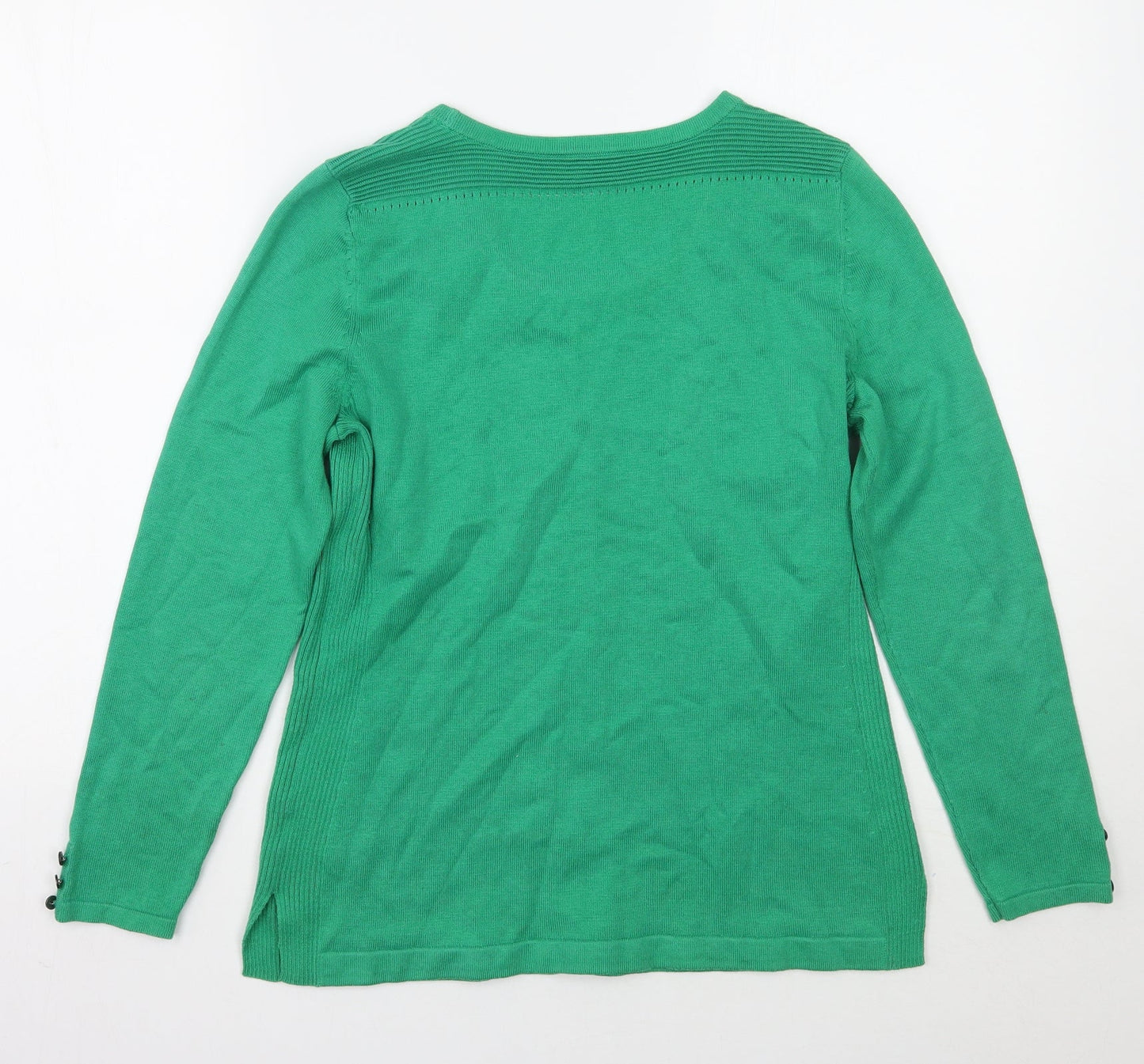 Womens UK Size S Planet Green Pullover Jumper