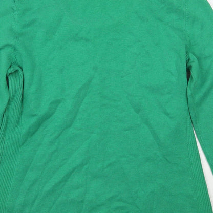 Womens UK Size S Planet Green Pullover Jumper