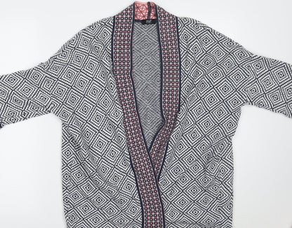 F&F Womens White Geometric  Pullover Jumper Size 12