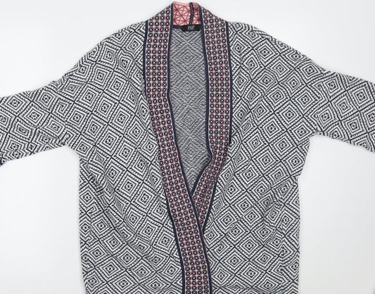 F&F Womens White Geometric  Pullover Jumper Size 12