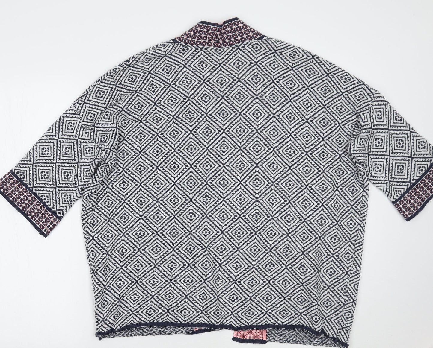 F&F Womens White Geometric  Pullover Jumper Size 12