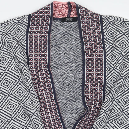 F&F Womens White Geometric  Pullover Jumper Size 12