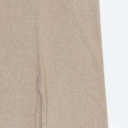 Flamade Womens Gold   Trousers  Size S L26 in