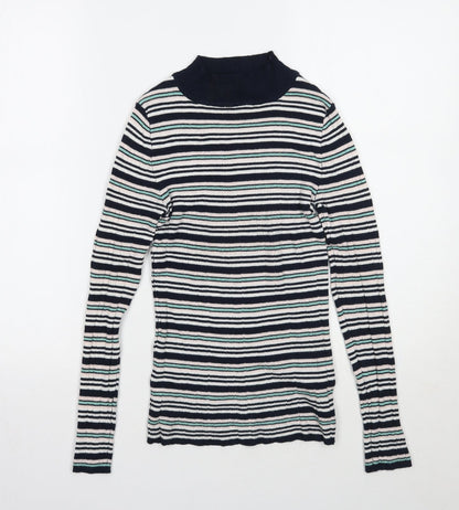 Primark Womens Blue Striped  Pullover Jumper Size 10