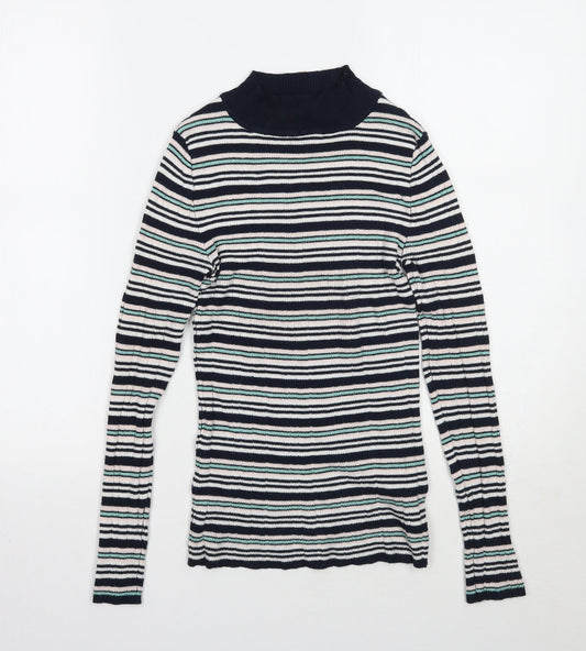 Primark Womens Blue Striped  Pullover Jumper Size 10