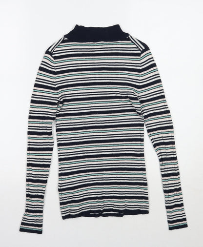 Primark Womens Blue Striped  Pullover Jumper Size 10